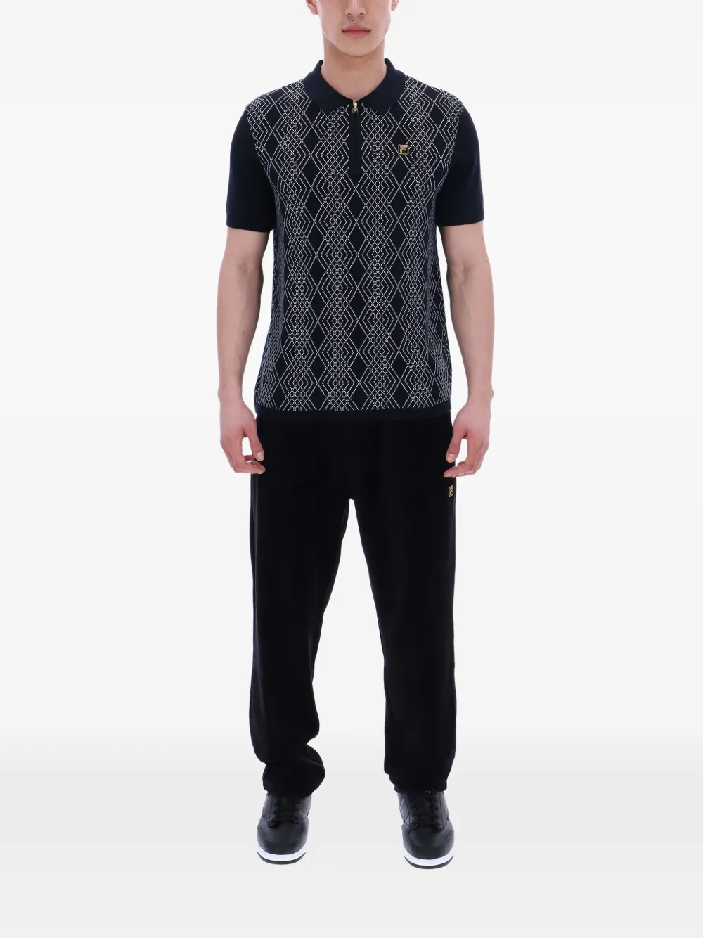 Fila Castello poloshirt Zwart