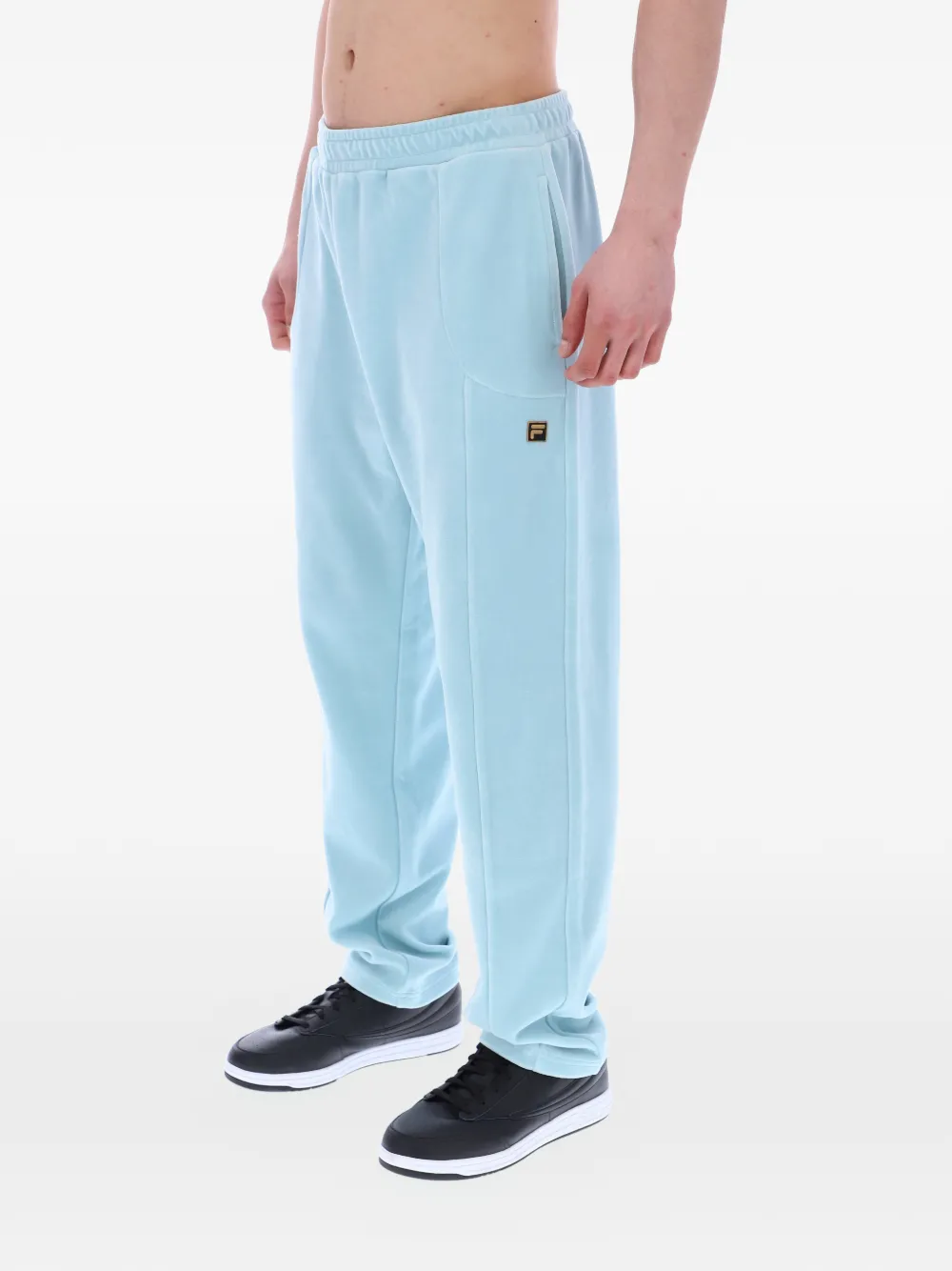 Fila Lorrie fluwelen trainingsbroek Blauw
