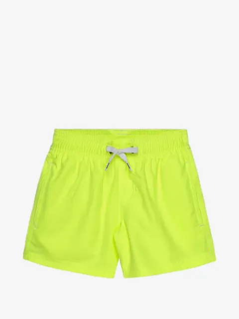 Sundek logo-patch rainbow-stripe swim shorts