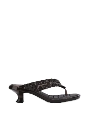新品未使用GANNI サンダル ブラック 36 GANNI x Melissa キトゥンヒール サンダル | ブラック | FARFETCH JP