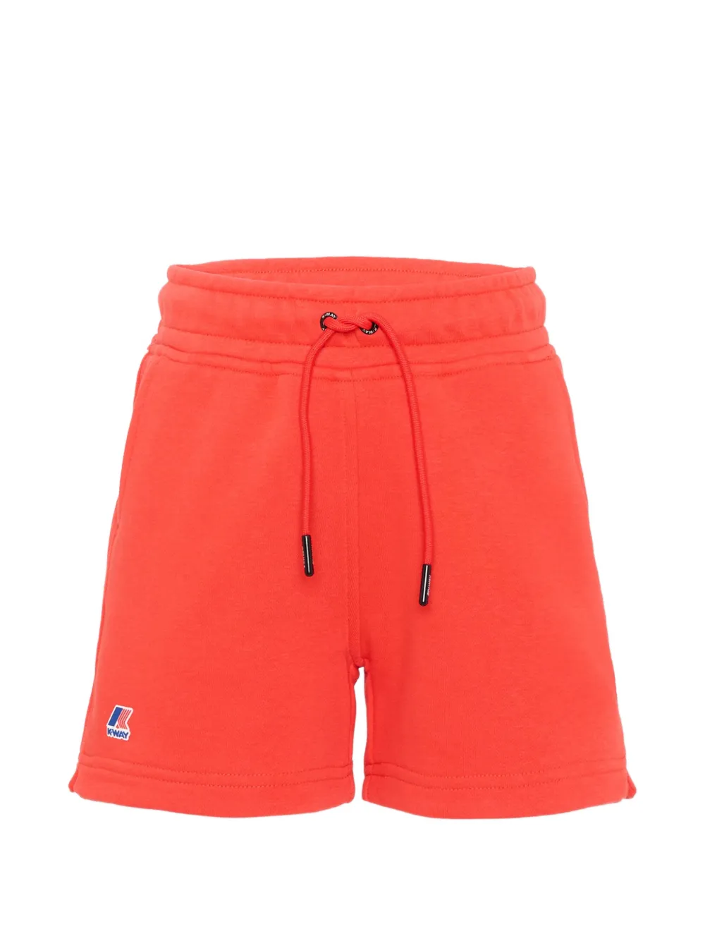 K Way Kids Rika drawstring logo-patch shorts - Rosso