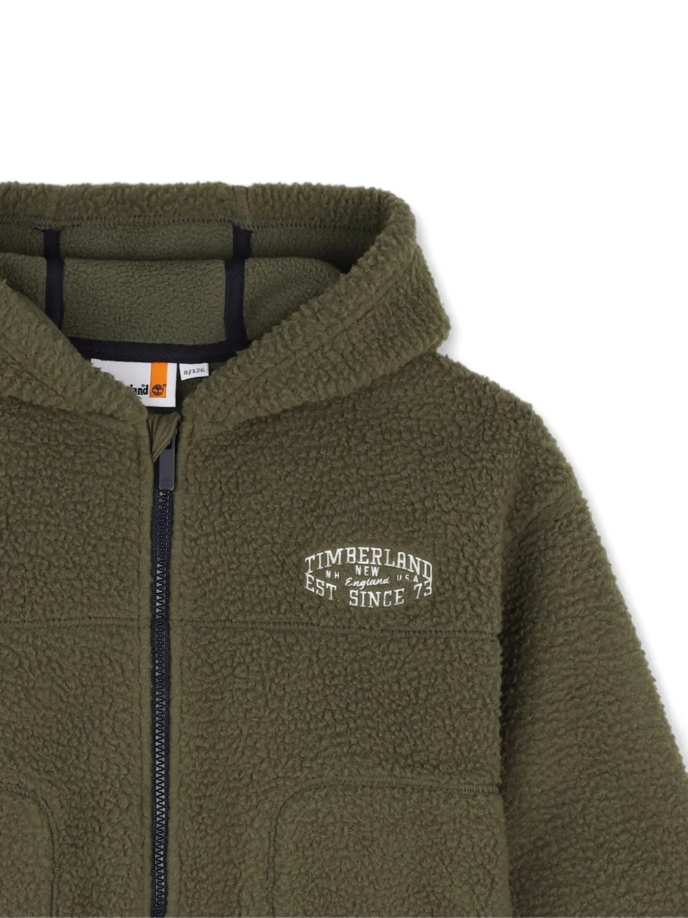 Timberland Kids Fleece hoodie met capuchon Groen