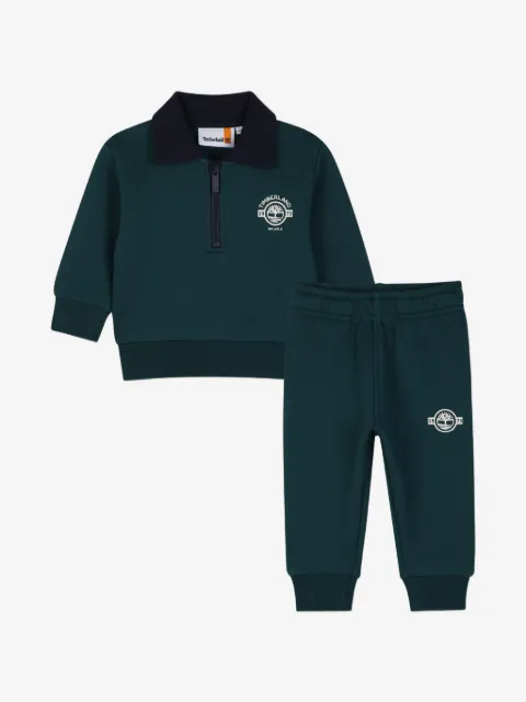 Timberland Kids traje deportivo con logo estampado