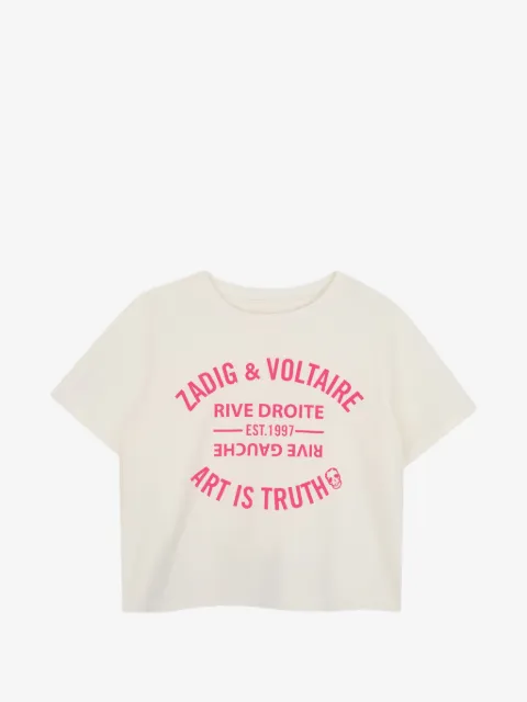 Zadig & Voltaire Kids logo-print cotton T-shirt