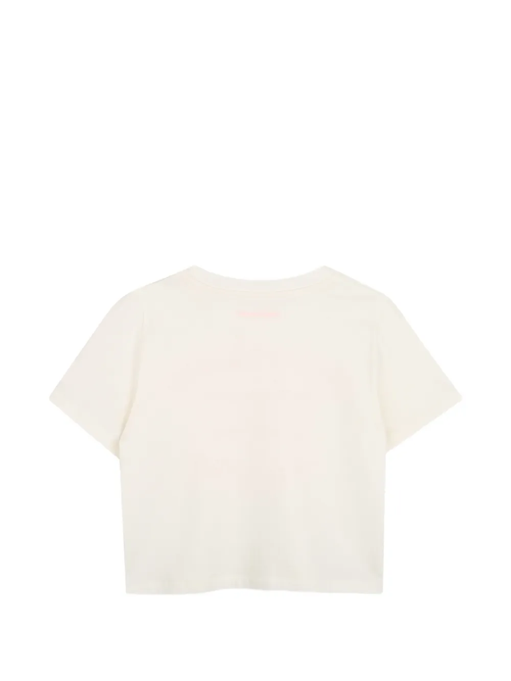 Zadig & Voltaire Kids Katoenen T-shirt met logoprint Beige