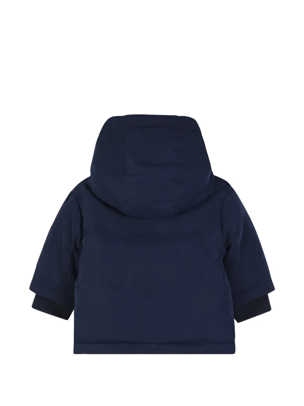 Timberland Kids Parka met capuchon en logopatch Blauw
