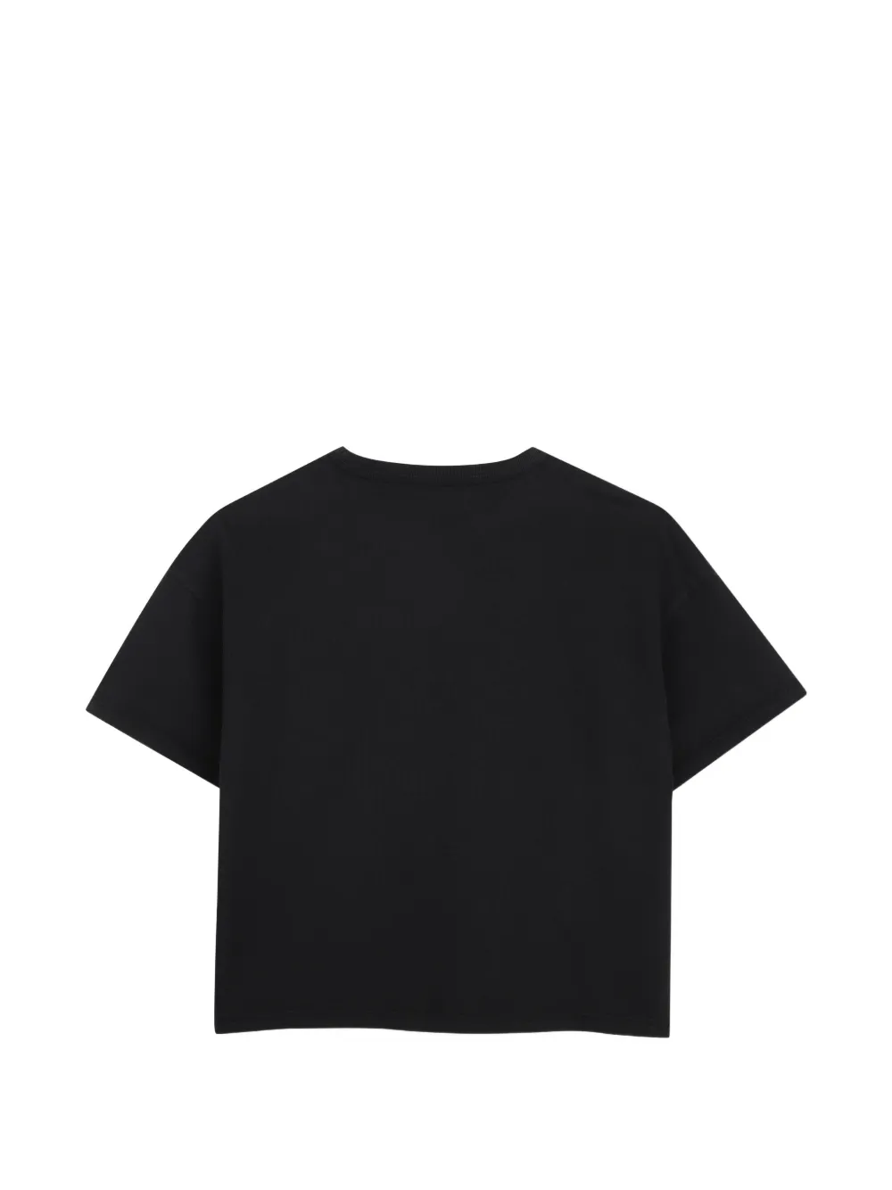 Zadig & Voltaire Kids T-shirt verfraaid met stras en tekst Zwart