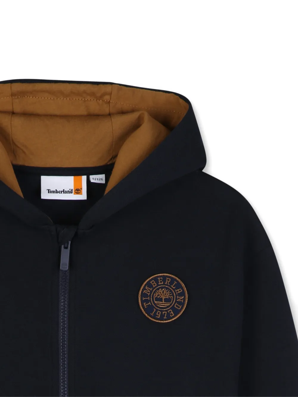 Timberland Kids Hoodie met logopatch Blauw