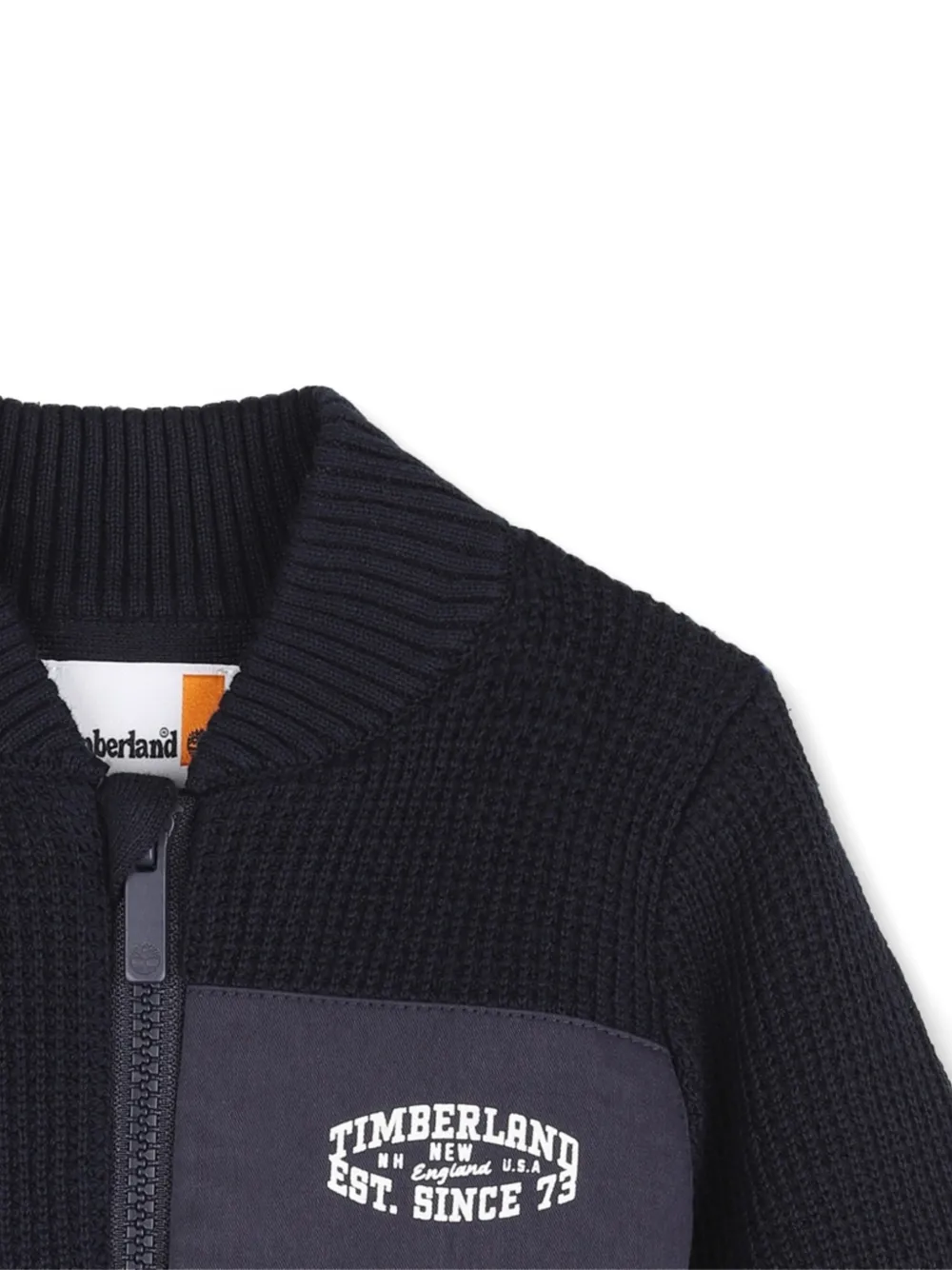 Timberland Kids Vest met logopatch Blauw