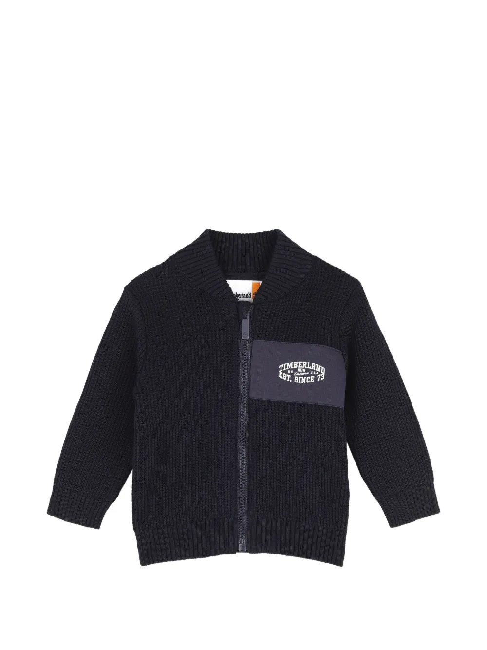 Timberland Kids Cardigan con applicazione logo - Blu