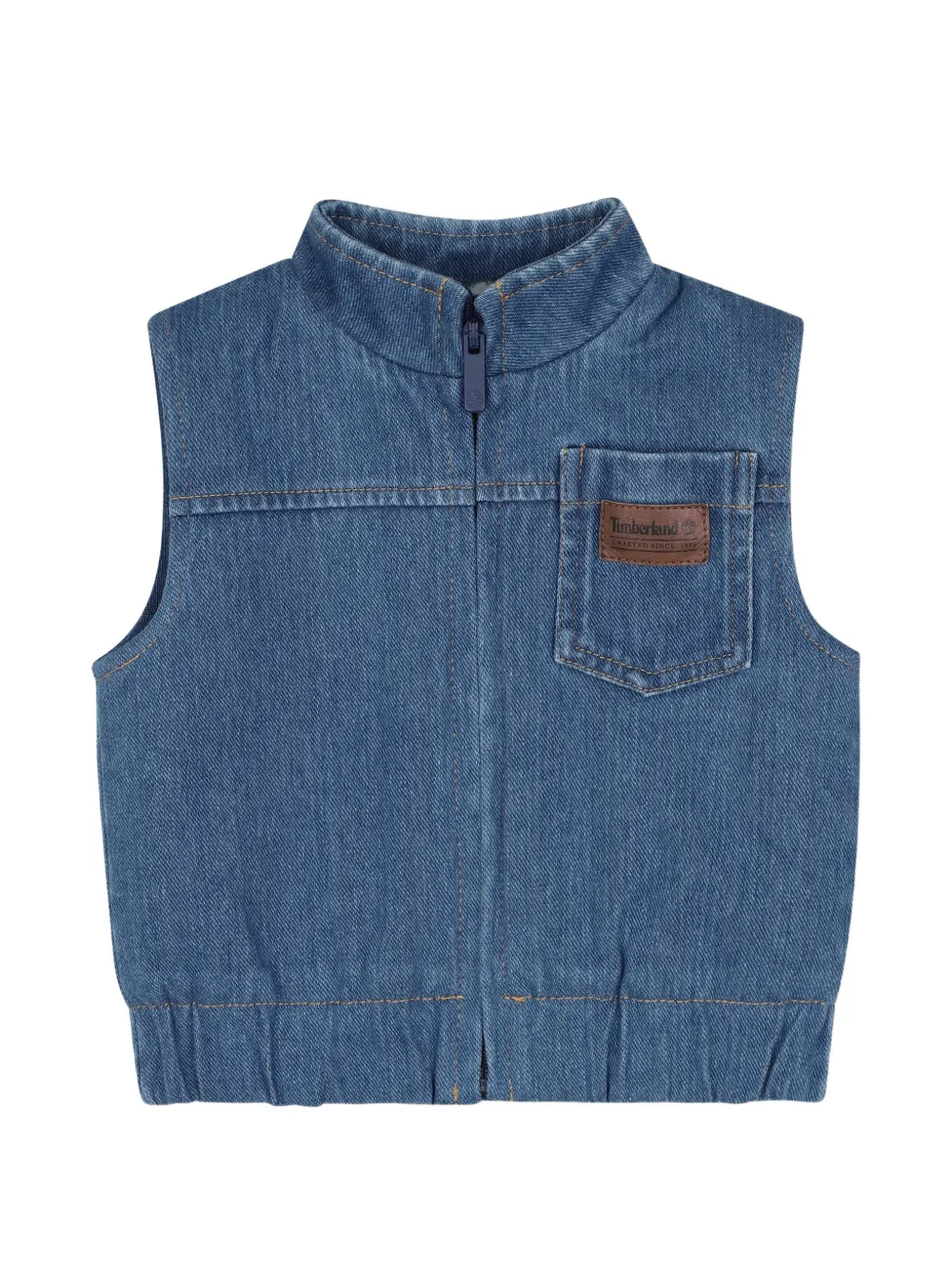 Timberland Kids logoprinten trainingspak en gilet Blauw