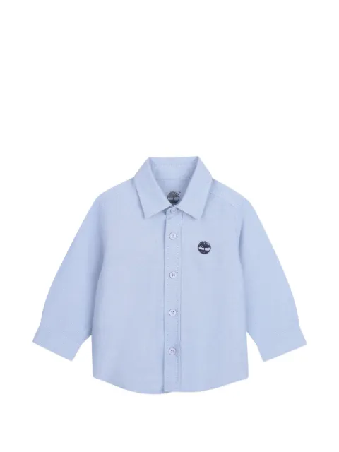 Timberland Kids logo-embroidered long-sleeve shirt