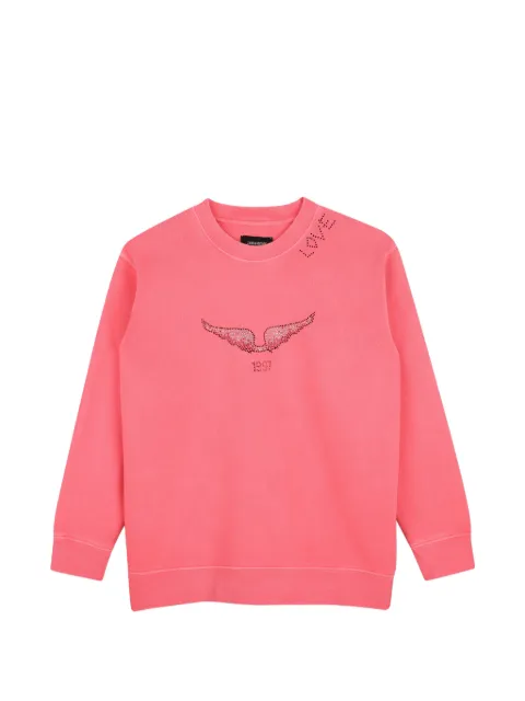 Zadig & Voltaire Kids crystal-embellished sweater