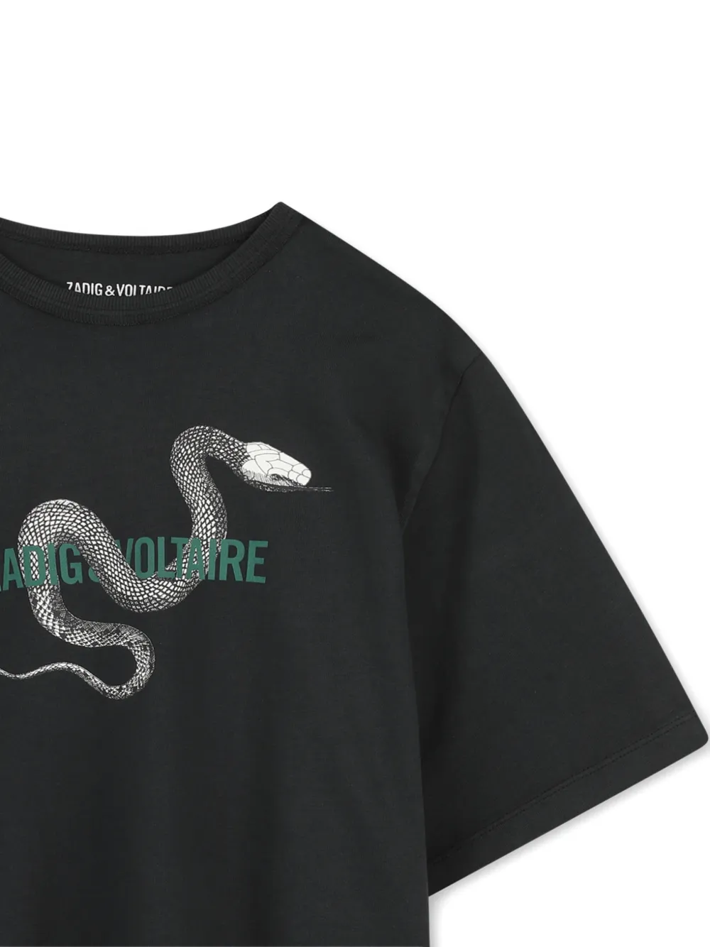 Zadig & Voltaire Kids T-shirt met logo-print Zwart