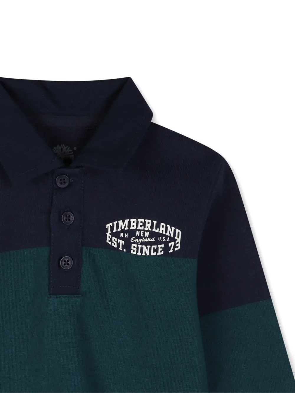 Timberland Kids Poloshirt met logoprint Blauw
