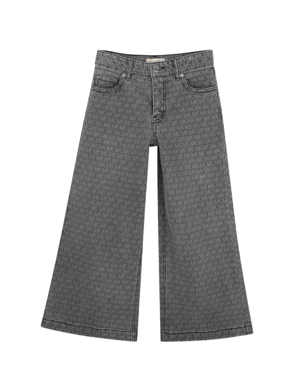 Michael Kors Kids Jeans a gamba ampia con stampa - Grigio