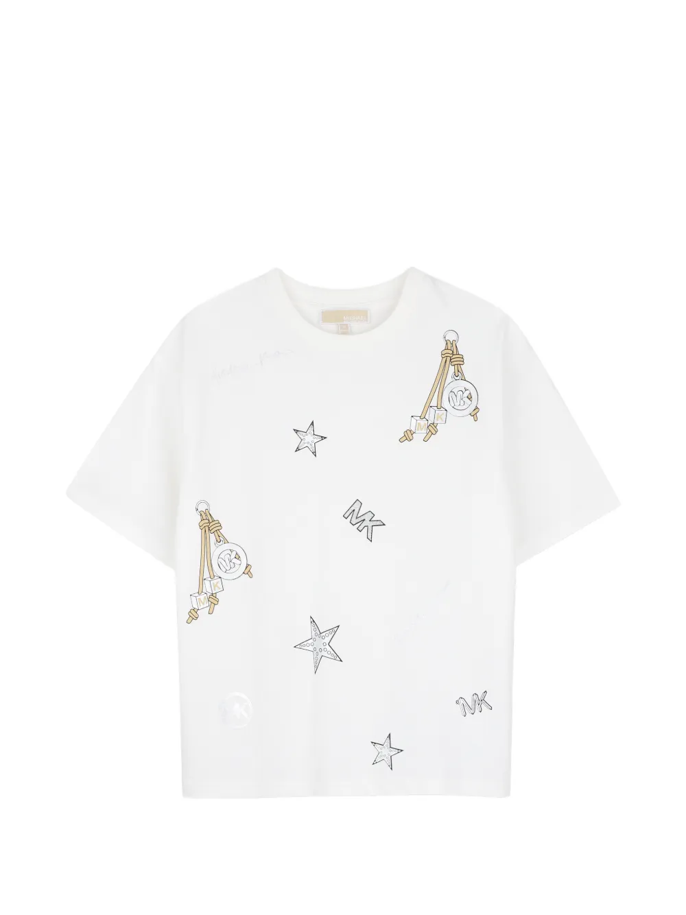 Michael Kors Kids star-print T-shirt - Bianco