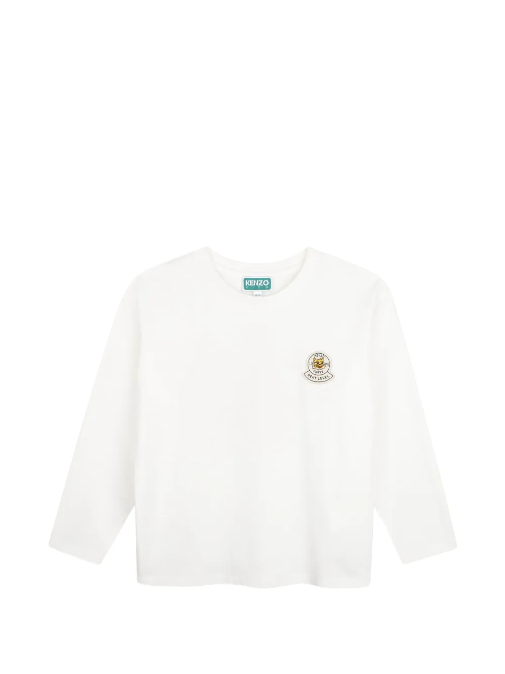 Kenzo Kids graphic-print long-sleeve T-shirt - Bianco