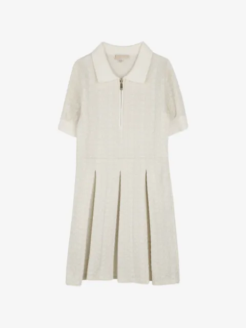Michael Kors Kids cable-knit pleated dress