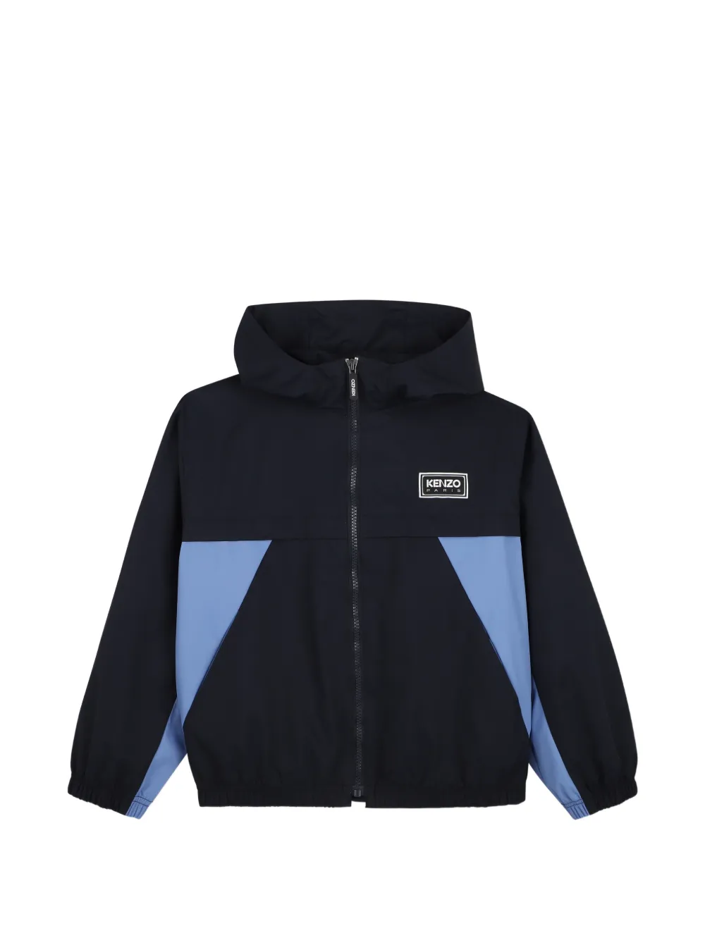 Kenzo Kids Piumino con cappuccio e logo - Nero