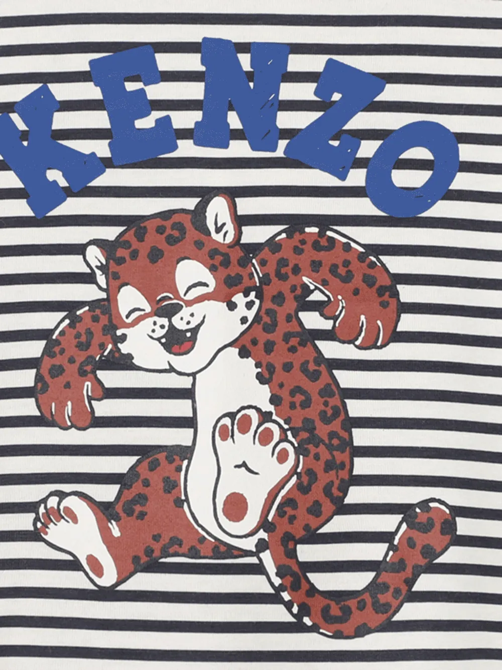Kenzo Kids Gestreepte T-shirtjurk Beige