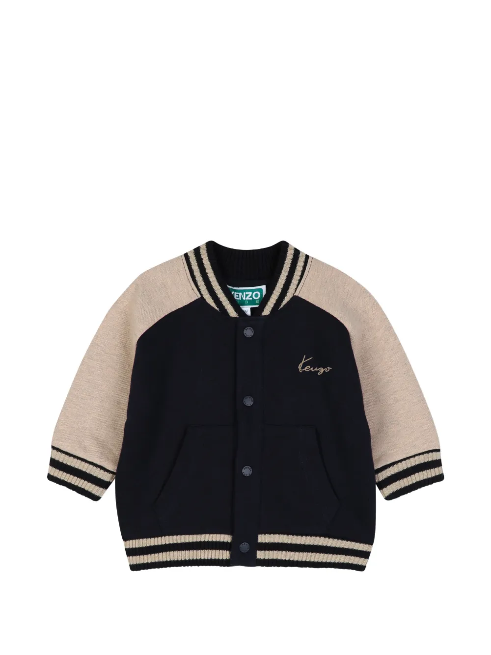 Kenzo Kids Set met geborduurd logo en dierenprint Blauw