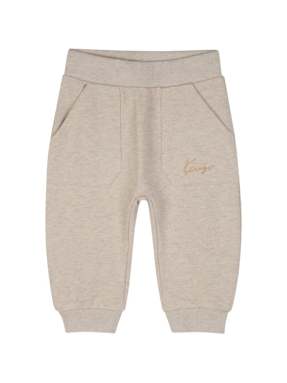 Kenzo Kids Set met geborduurd logo en dierenprint Blauw