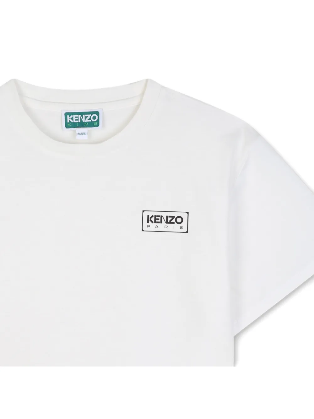 Kenzo Kids T-shirt met logoprint en ronde hals Wit