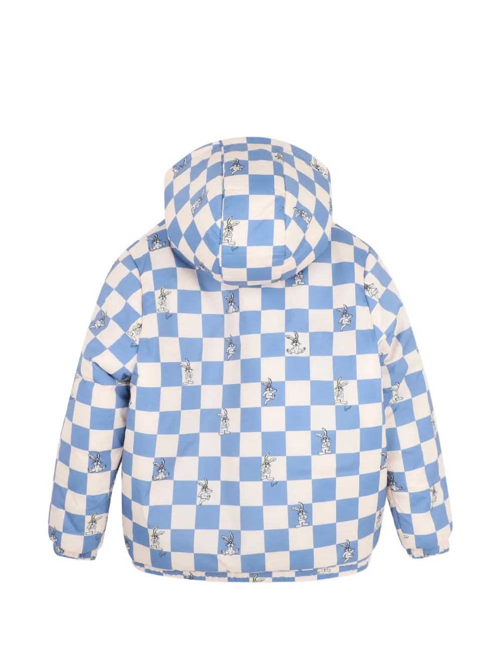Kenzo Kids Omkeerbaar gewatteerd jack met geruite print Blauw