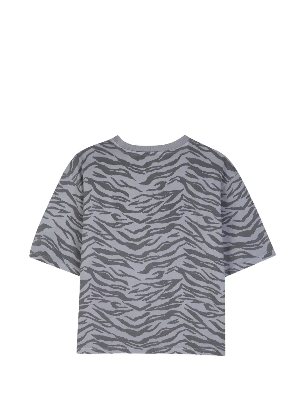 Zadig & Voltaire Kids T-shirt met tijger-print en logo-print Grijs