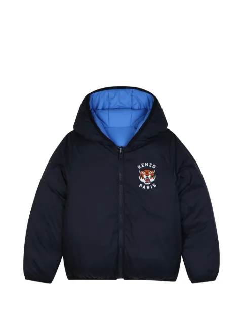 Kenzo Kids chamarra capitonada con diseño reversible