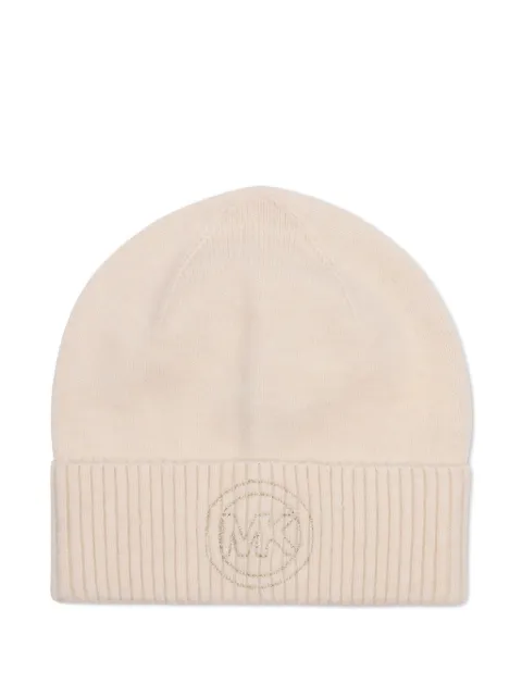Michael Kors Kids logo-embroidered ribbed-trim hat