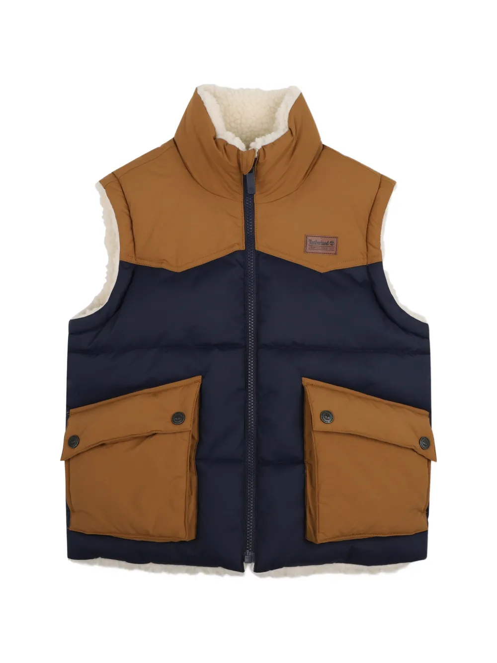 Timberland Kids Omkeerbare bodywarmer Beige