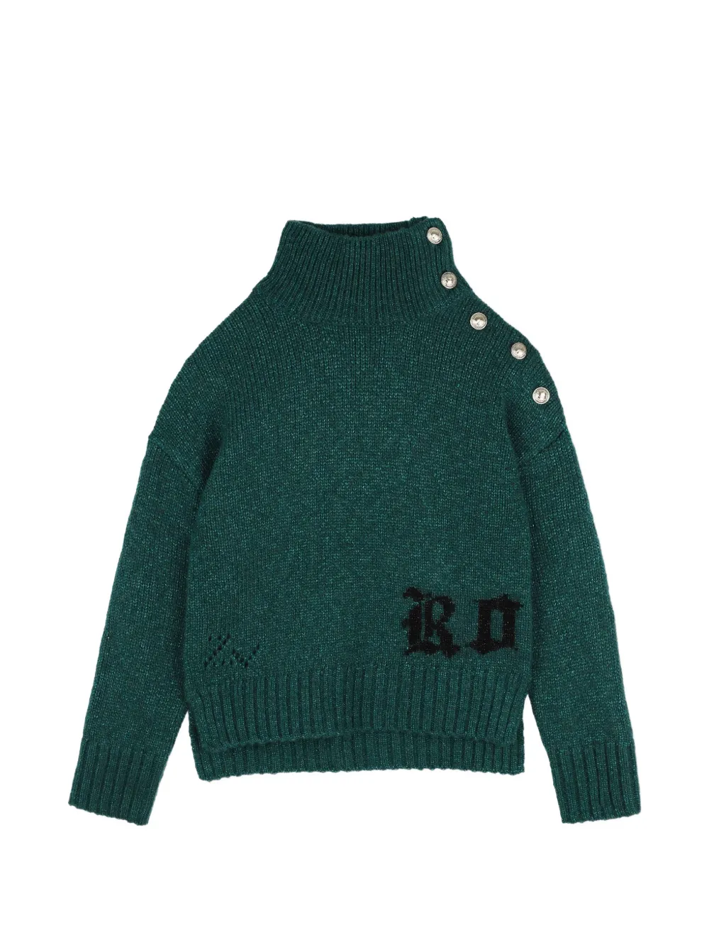 Zadig & Voltaire Kids Maglione a collo alto - Verde