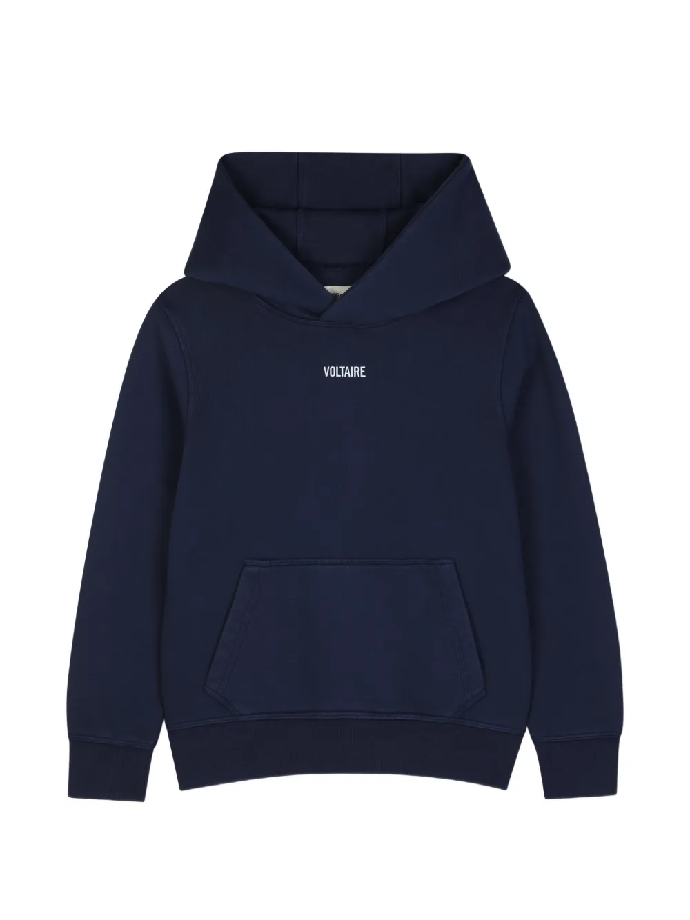 Zadig & Voltaire Kids Felpa in cotone con logo e cappuccio - Blu