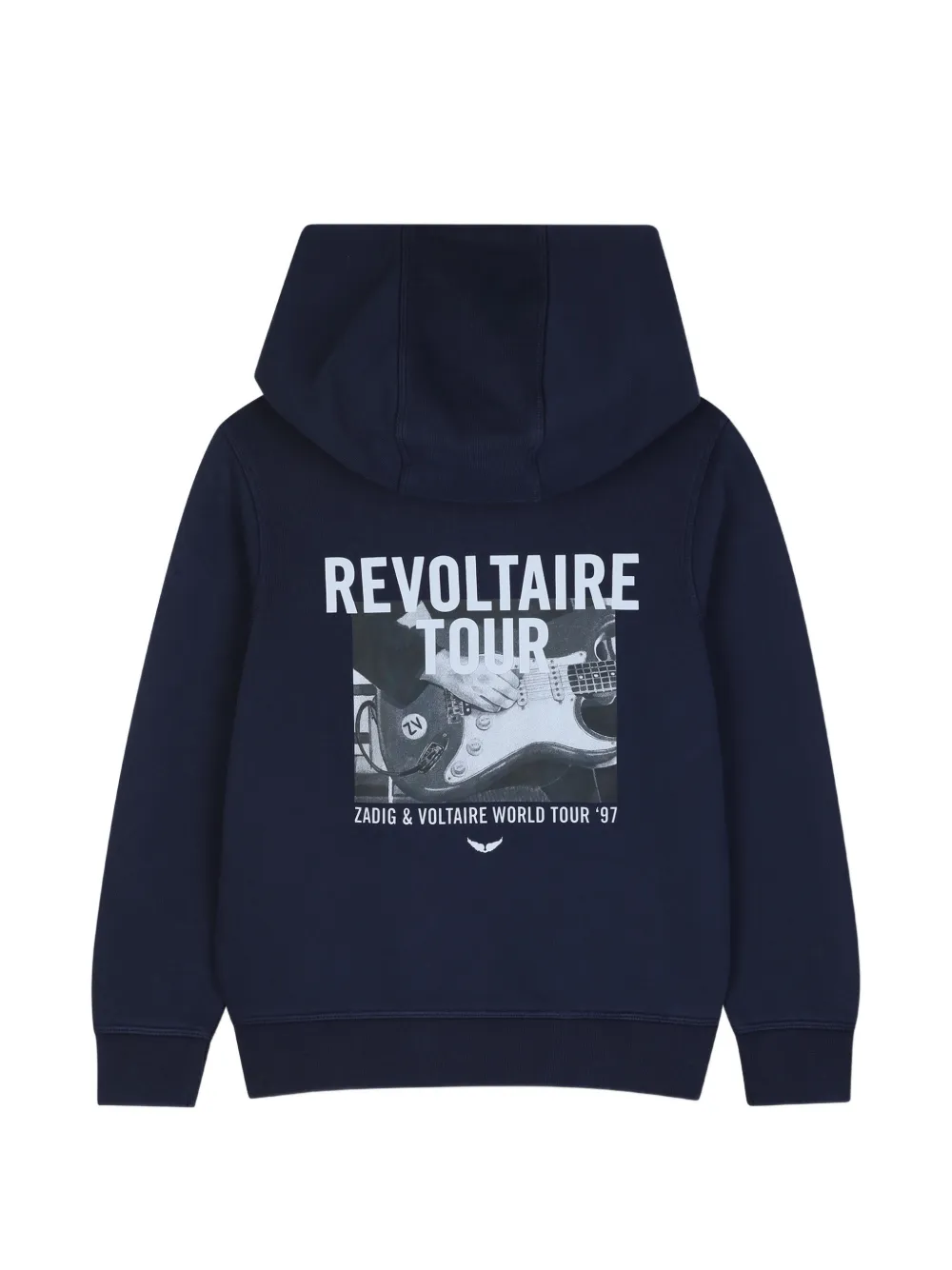 Zadig & Voltaire Kids Hoodie met logoprint Blauw