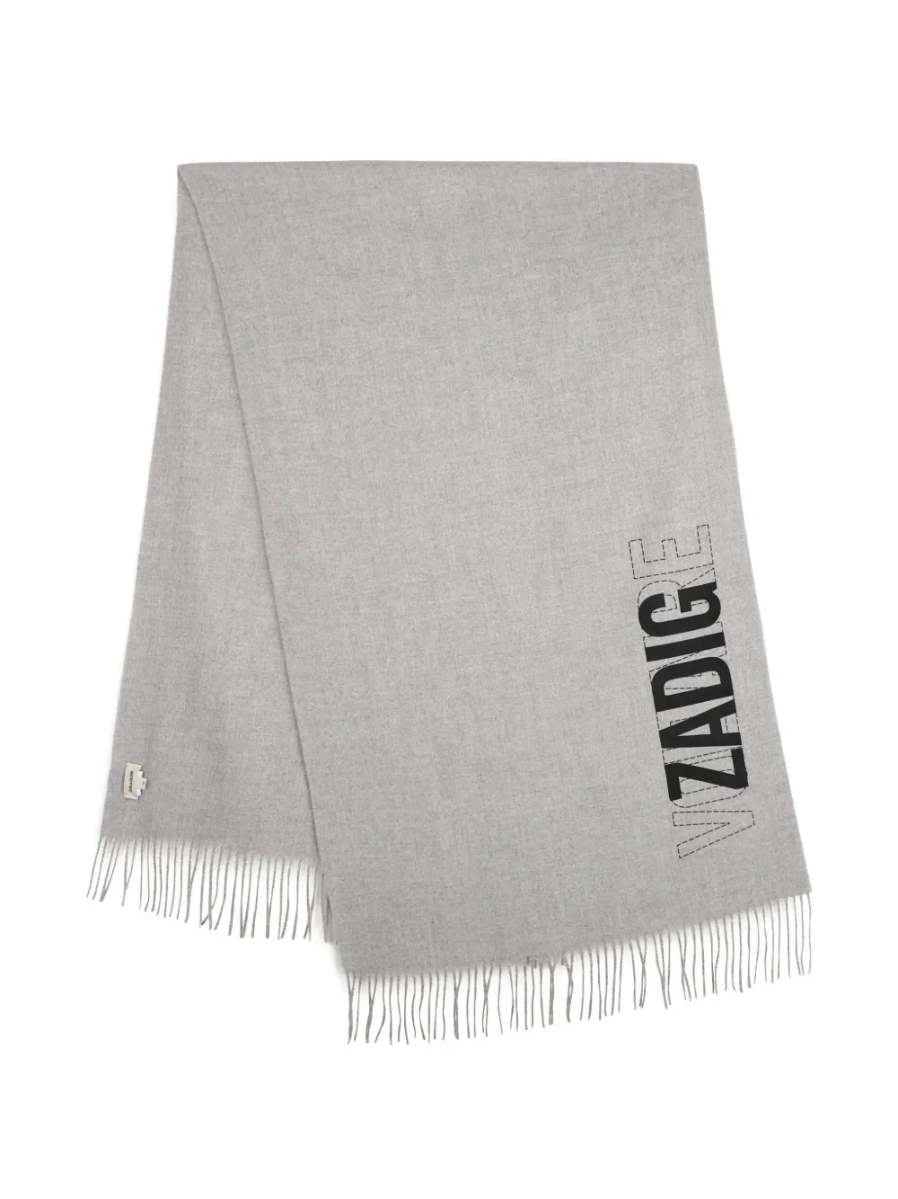 Zadig & Voltaire Kids Sciarpa con frange - Grigio
