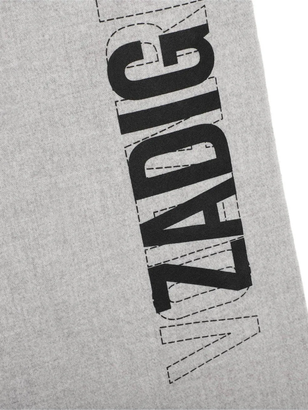 Zadig & Voltaire Kids Sjaal met logoprint Grijs