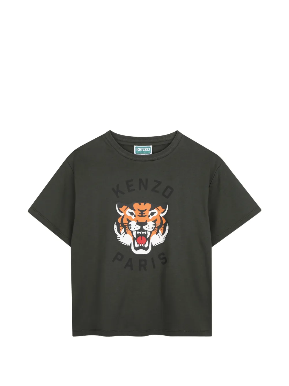Kenzo Kids T-shirt con stampa Tigre - Verde