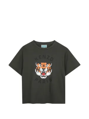 Kenzo Kids タイガーグラフィック Tシャツ | ブルー | FARFETCH JP