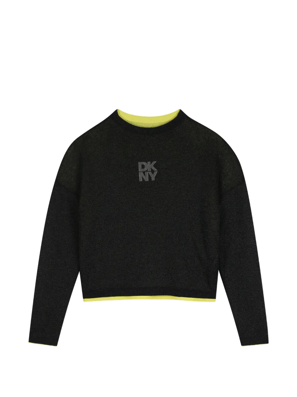 Dkny Kids Omkeerbare trui met logo-print Groen
