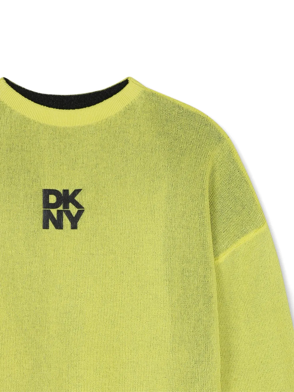 Dkny Kids Omkeerbare trui met logo-print Groen