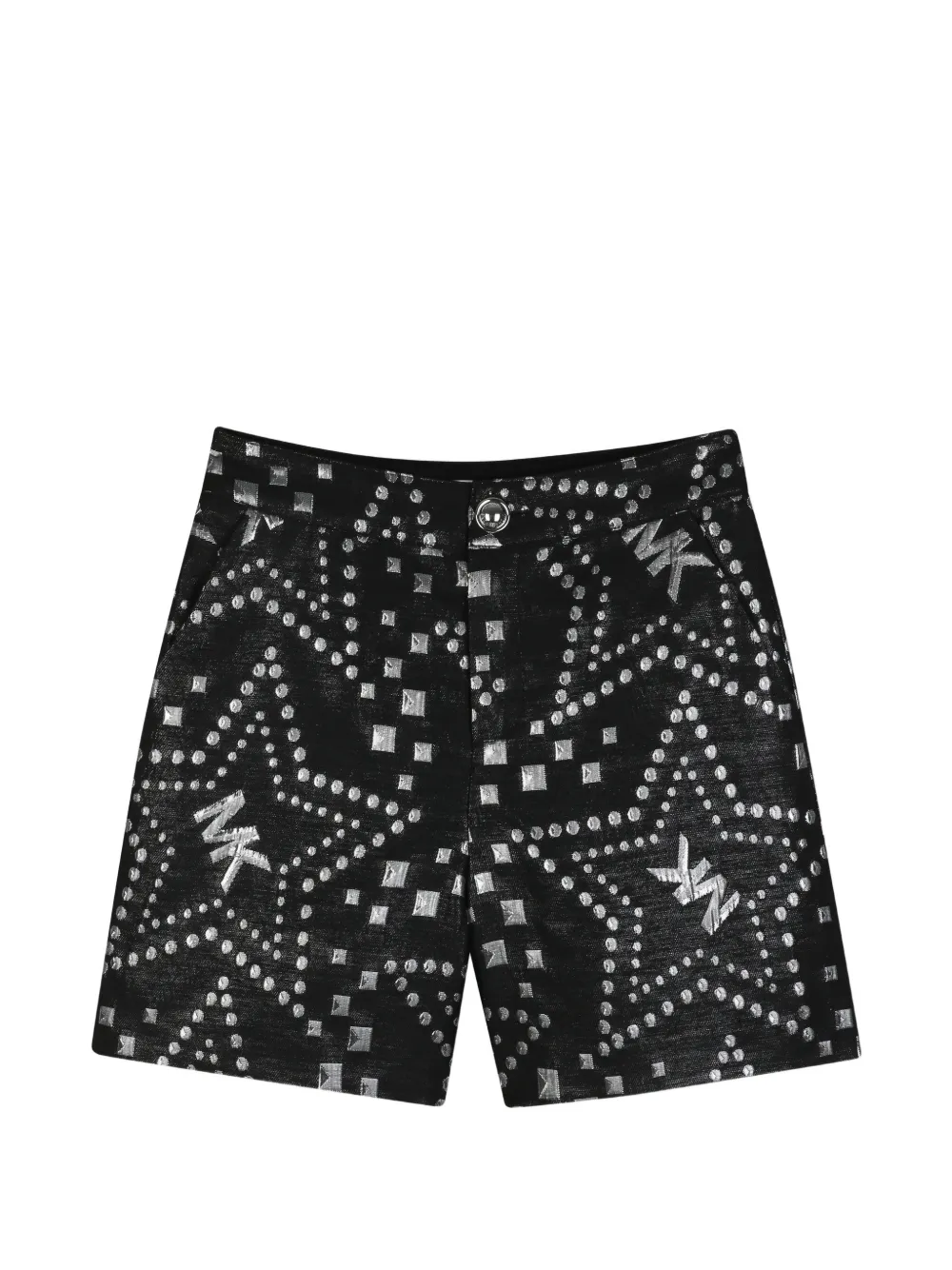 Michael Kors Kids Shorts con logo jacquard - Nero
