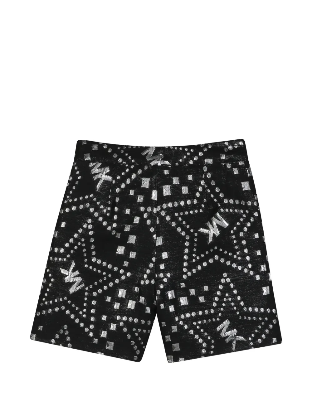 Michael Kors Kids Shorts met logo-patroon en ster jacquard Zwart