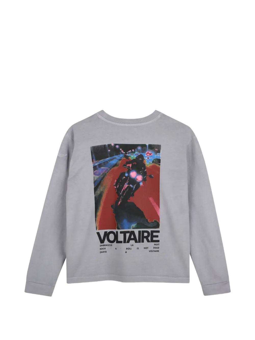 Zadig & Voltaire Kids T-shirt met lange mouwen Grijs
