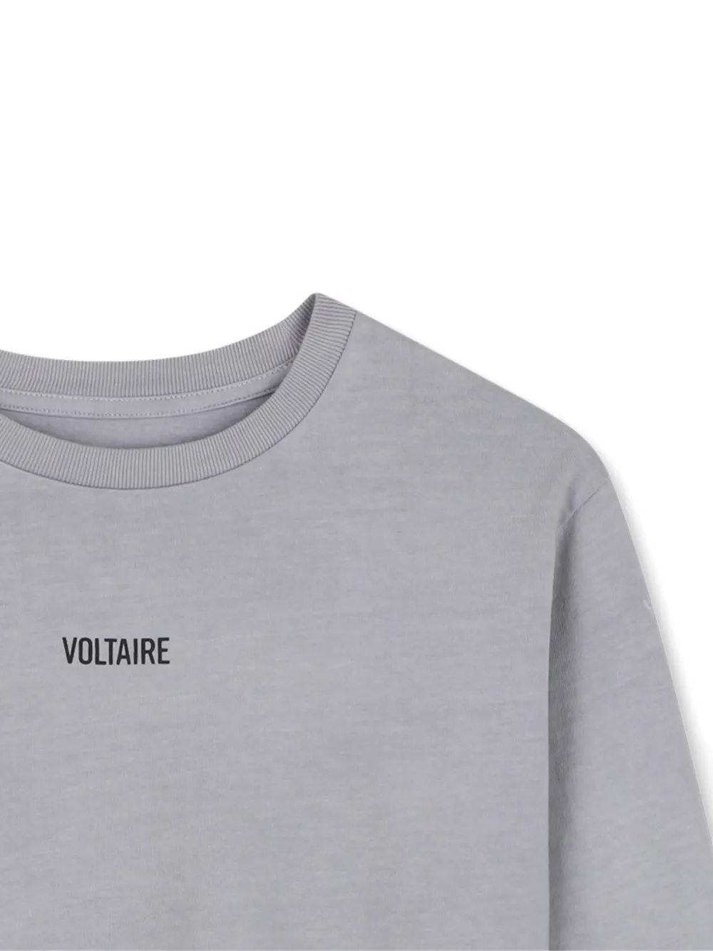 Zadig & Voltaire Kids T-shirt met lange mouwen Grijs