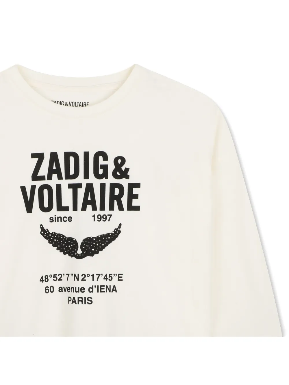 Zadig & Voltaire Kids Sweater met logoprint Beige