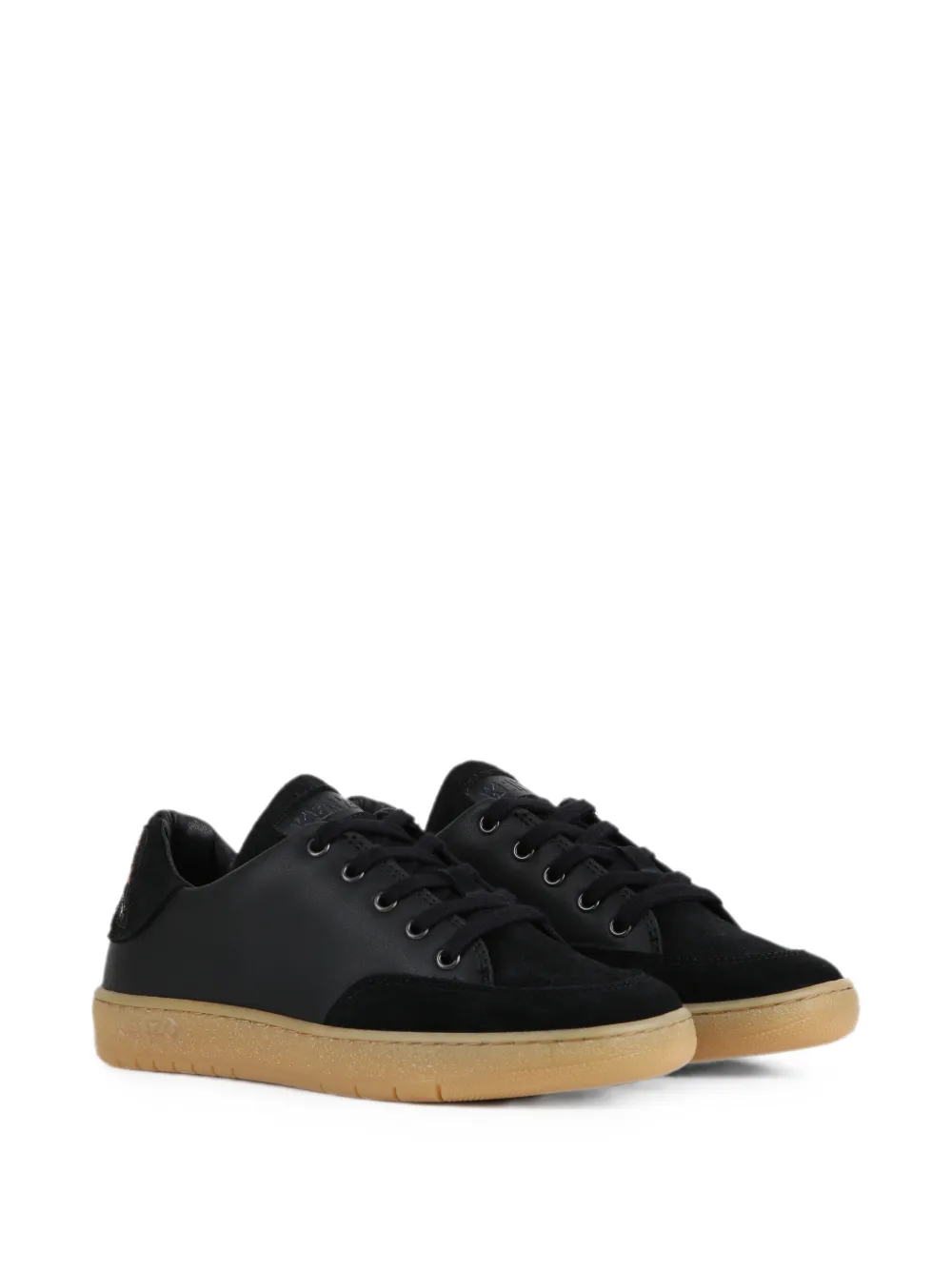 Kenzo Kids Sneakers met tijger-patch en vlakken Zwart