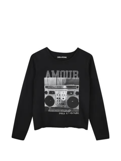 Zadig & Voltaire Kids graphic-print long-sleeve T-shirt