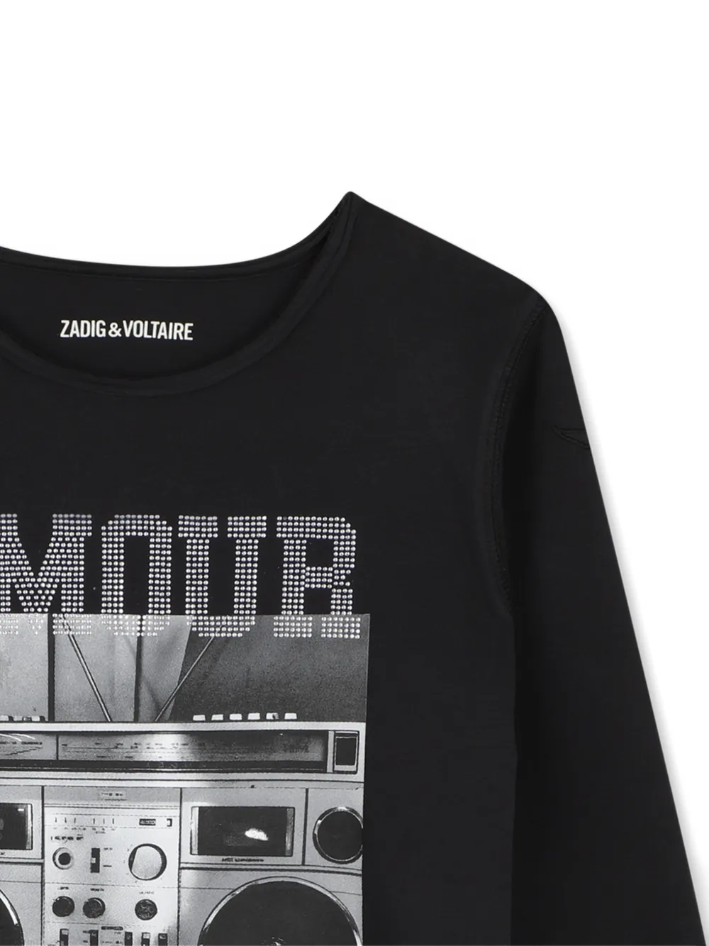 Zadig & Voltaire Kids T-shirt met grafische print Zwart